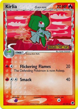 Kirlia (33/101) (Delta Species) (Stamped) [EX: Dragon Frontiers] | Cracking-Singles