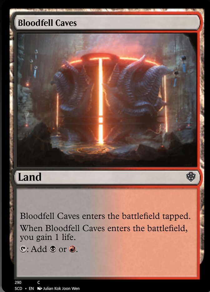 Bloodfell Caves [Starter Commander Decks] | Cracking-Singles