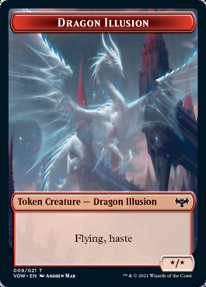 Dragon Illusion Token [Innistrad: Crimson Vow Tokens] | Cracking-Singles