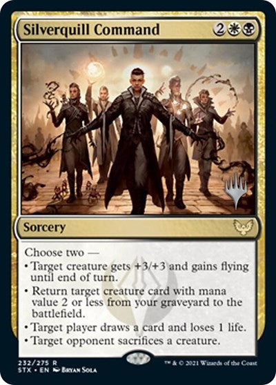 Silverquill Command (Promo Pack) [Strixhaven: School of Mages Promos] | Cracking-Singles