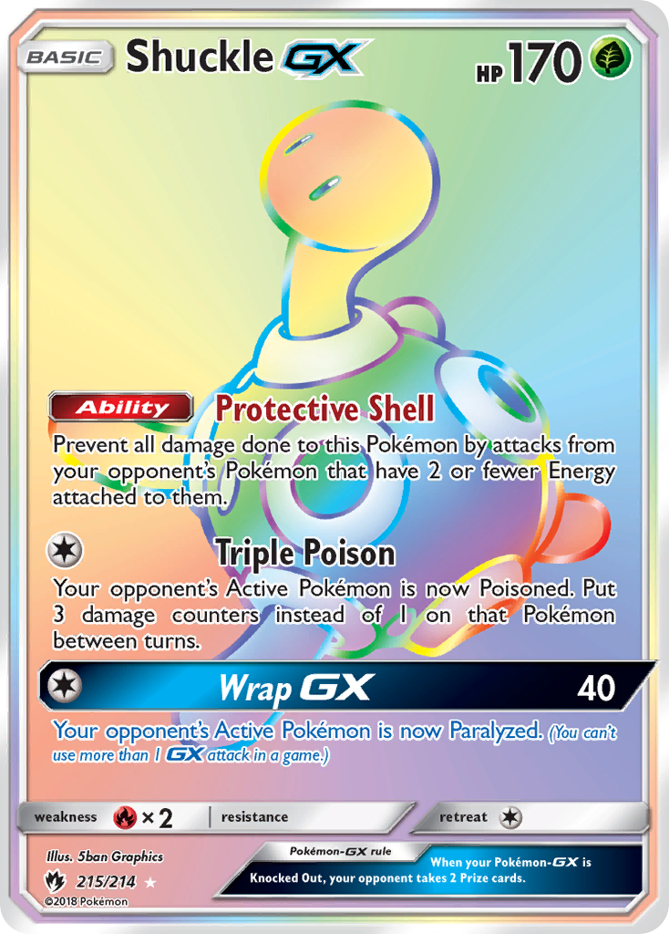 Shuckle GX (215/214) [Sun & Moon: Lost Thunder] | Cracking-Singles