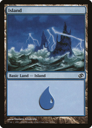 Island (32) [Duel Decks: Jace vs. Chandra] | Cracking-Singles