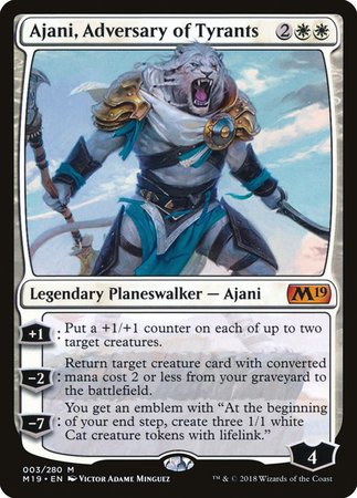 Ajani, Adversary of Tyrants [Core Set 2019] | Cracking-Singles