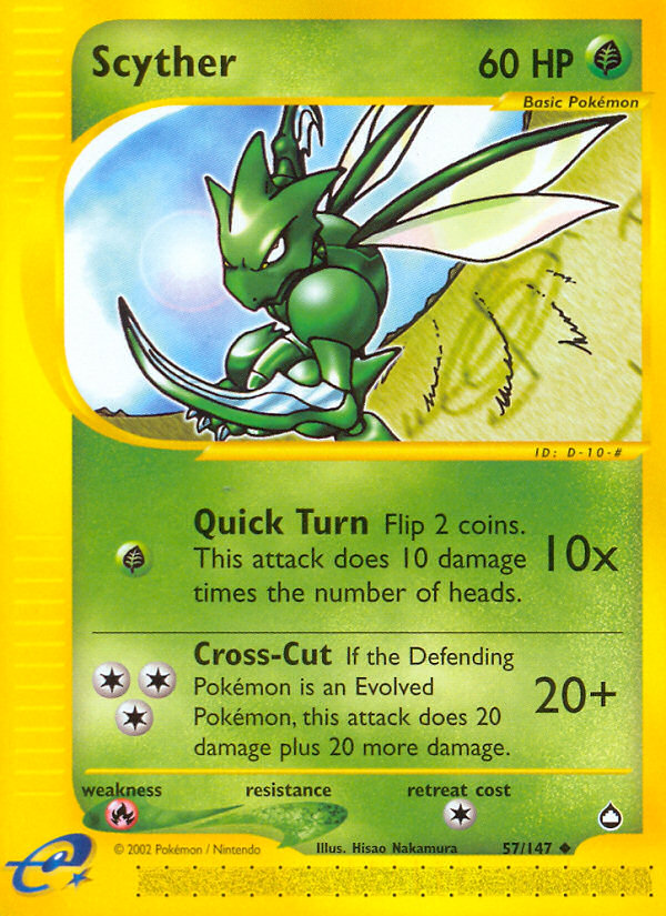 Scyther (57/147) [Aquapolis] | Cracking-Singles