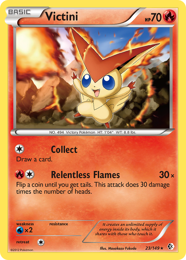 Victini (23/149) [Black & White: Boundaries Crossed] | Cracking-Singles