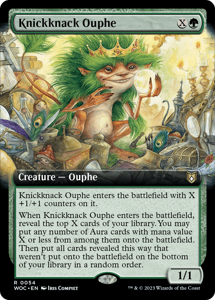 Knickknack Ouphe (Extended Art) [Wilds of Eldraine Commander] | Cracking-Singles