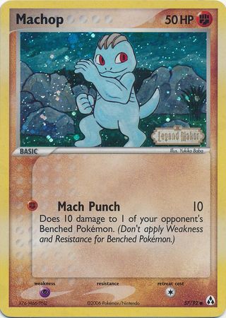 Machop (57/92) (Stamped) [EX: Legend Maker] | Cracking-Singles