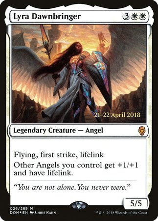 Lyra Dawnbringer [Dominaria Promos] | Cracking-Singles