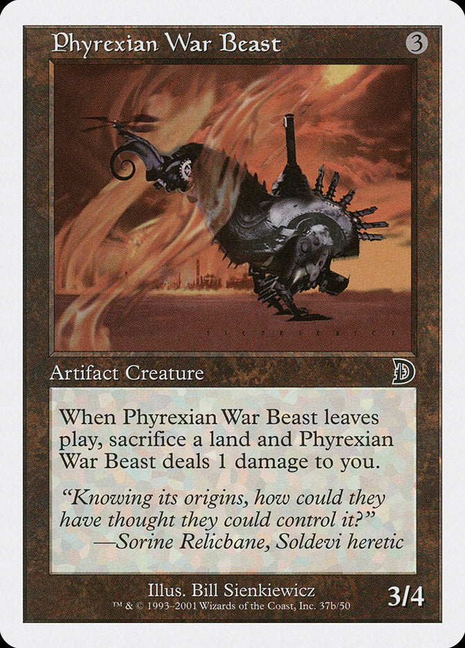 Phyrexian War Beast (Signature on Right) [Deckmasters] | Cracking-Singles