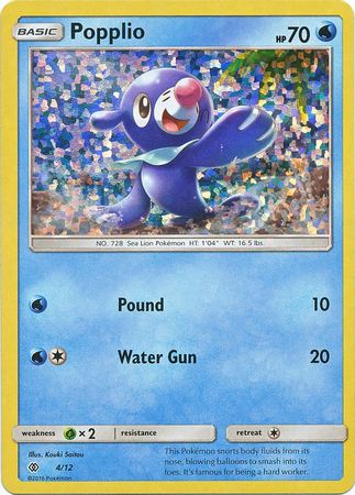 Popplio (4/12) [McDonald's Promos: 2017 Collection] | Cracking-Singles