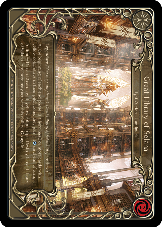 Great Library of Solana (Rainbow Foil) [U-MON000-RF] Unlimited Rainbow Foil | Cracking-Singles