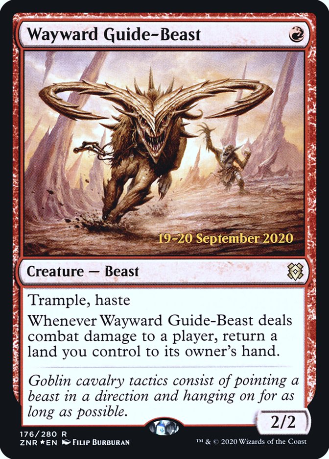 Wayward Guide-Beast  [Zendikar Rising Prerelease Promos] | Cracking-Singles