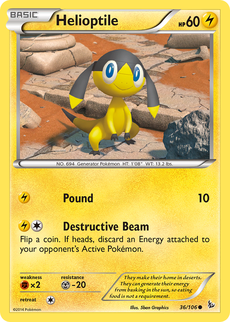 Helioptile (36/106) [XY: Flashfire] | Cracking-Singles