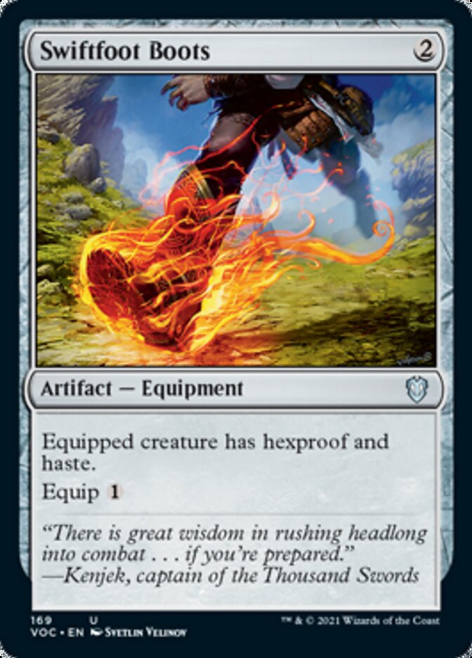 Swiftfoot Boots [Innistrad: Crimson Vow Commander] | Cracking-Singles