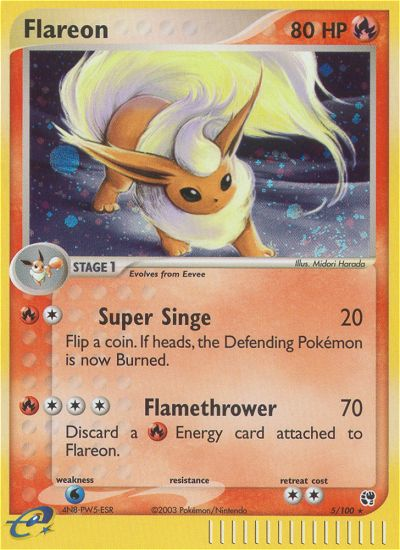 Flareon (5/100) [EX: Sandstorm] | Cracking-Singles