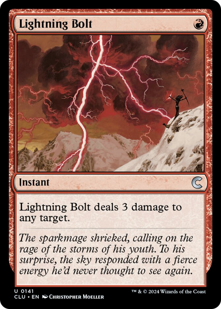 Lightning Bolt [Ravnica: Clue Edition] | Cracking-Singles