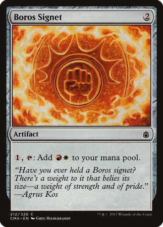 Boros Signet [Commander Anthology] | Cracking-Singles