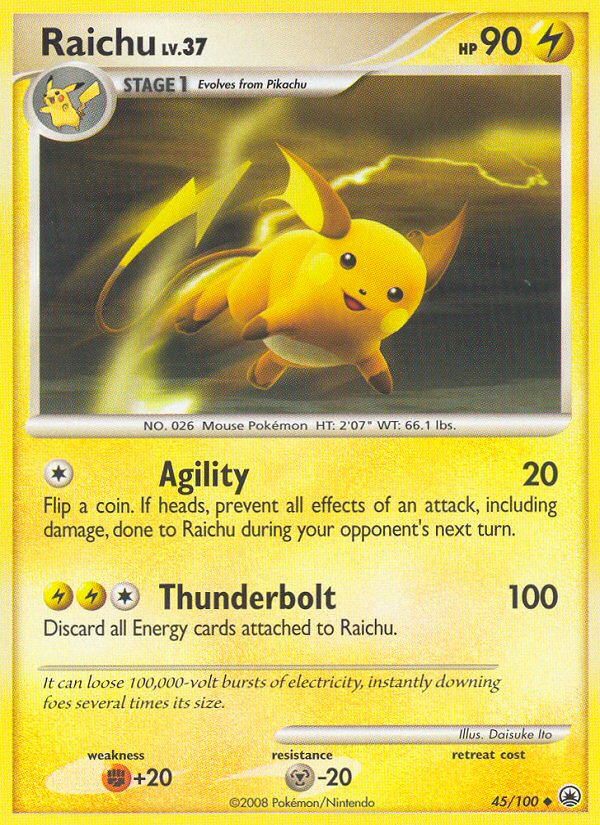 Raichu (45/100) [Diamond & Pearl: Majestic Dawn] | Cracking-Singles