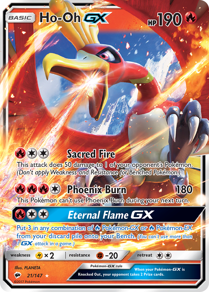 Ho-Oh GX (21/147) [Sun & Moon: Burning Shadows] | Cracking-Singles