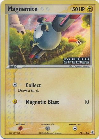 Magnemite (74/113) (Stamped) [EX: Delta Species] | Cracking-Singles