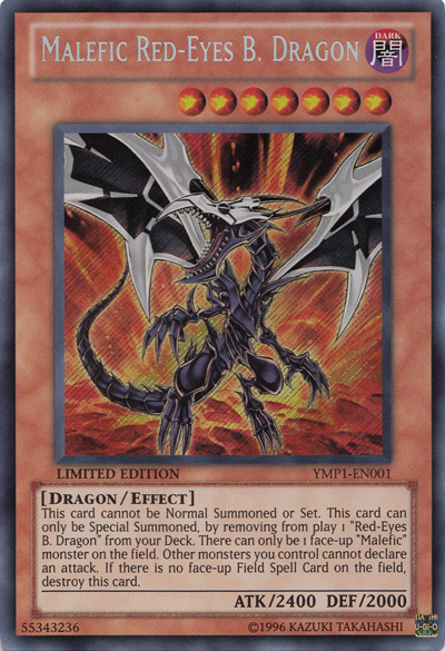 Malefic Red-Eyes B. Dragon [YMP1-EN001] Secret Rare | Cracking-Singles