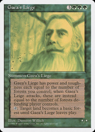 Gaea's Liege [Fourth Edition] | Cracking-Singles