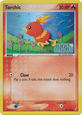 Torchic (65/100) (Stamped) [EX: Crystal Guardians] | Cracking-Singles