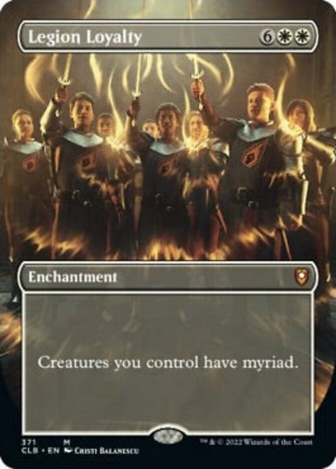 Legion Loyalty (Borderless Alternate Art) [Commander Legends: Battle for Baldur's Gate] | Cracking-Singles