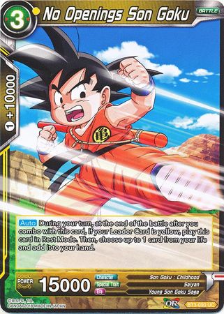 No Openings Son Goku [BT3-090] | Cracking-Singles