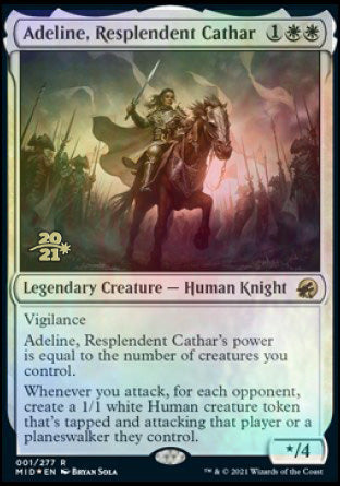 Adeline, Resplendent Cathar [Innistrad: Midnight Hunt Prerelease Promos] | Cracking-Singles