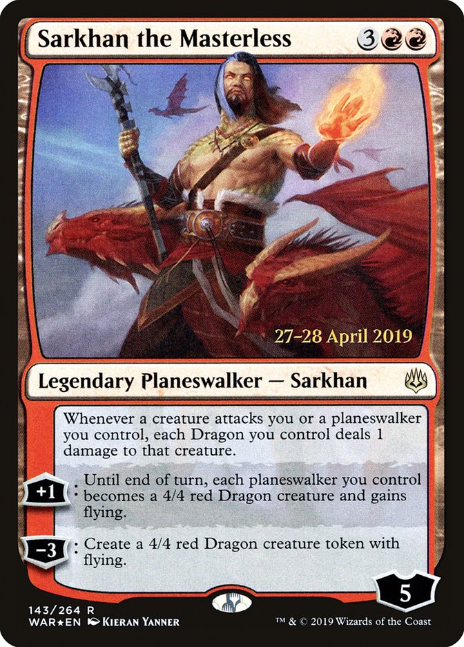 Sarkhan the Masterless  [War of the Spark Prerelease Promos] | Cracking-Singles