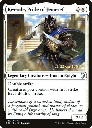 Kwende, Pride of Femeref [Dominaria Promos] | Cracking-Singles