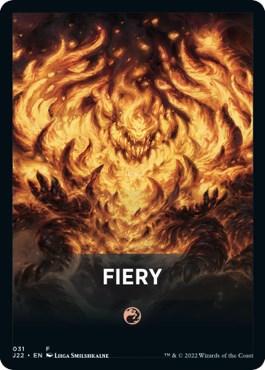 Fiery Theme Card [Jumpstart 2022 Front Cards] | Cracking-Singles