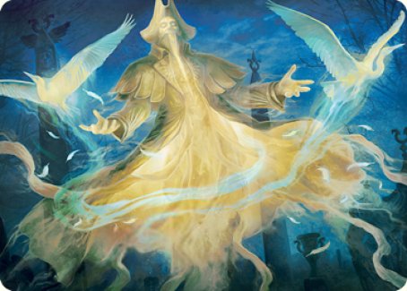 Heron-Blessed Geist Art Card [Innistrad: Crimson Vow Art Series] | Cracking-Singles