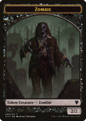 Vampire // Zombie Double-sided Token [Commander 2017 Tokens] | Cracking-Singles