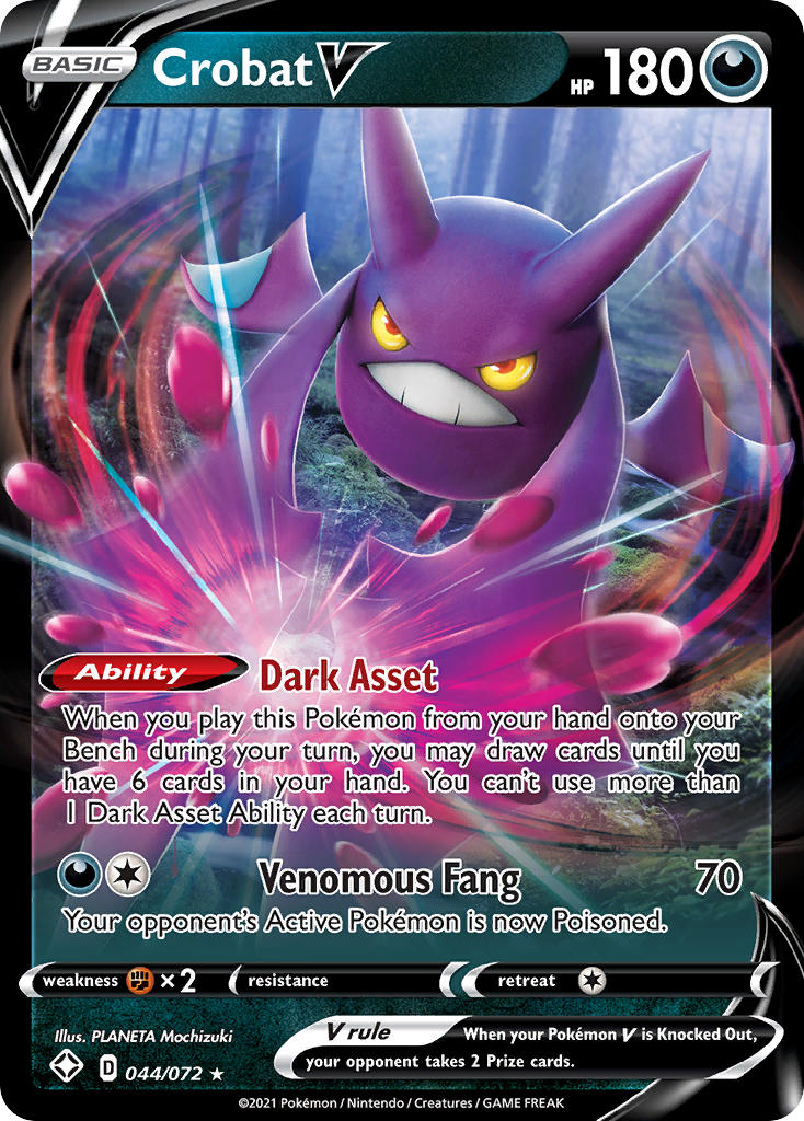 Crobat V (044/072) [Sword & Shield: Shining Fates] | Cracking-Singles