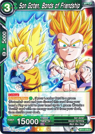 Son Goten, Bonds of Friendship [BT11-078] | Cracking-Singles