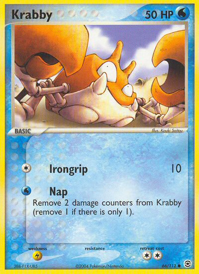 Krabby (66/112) [EX: FireRed & LeafGreen] | Cracking-Singles