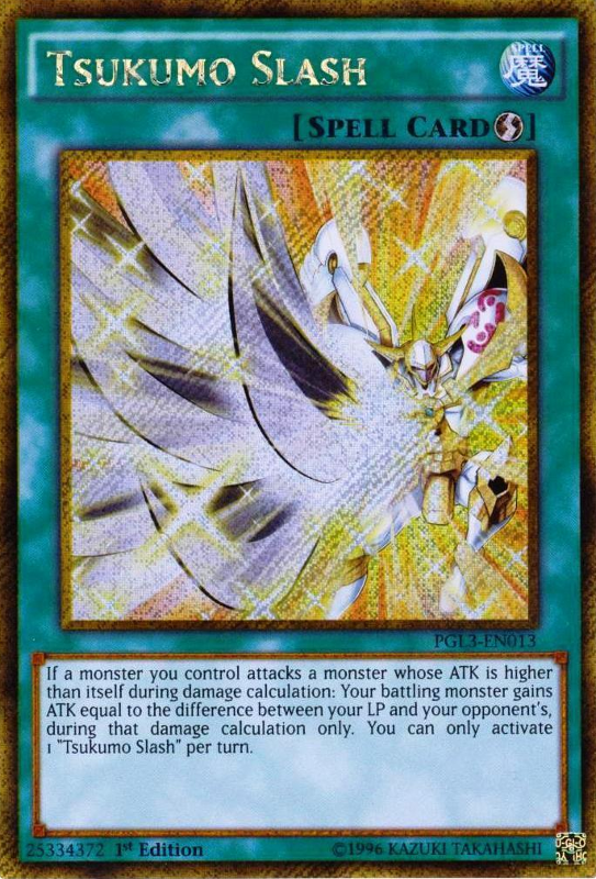 Tsukumo Slash [PGL3-EN013] Gold Secret Rare | Cracking-Singles