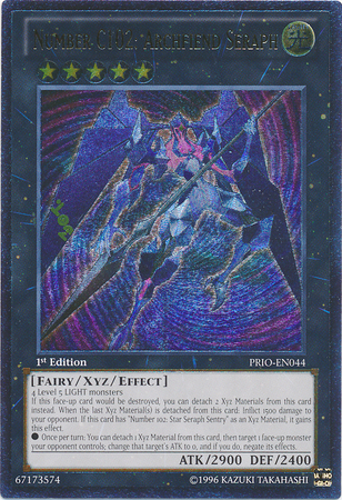 Number C102: Archfiend Seraph [PRIO-EN044] Ultimate Rare | Cracking-Singles