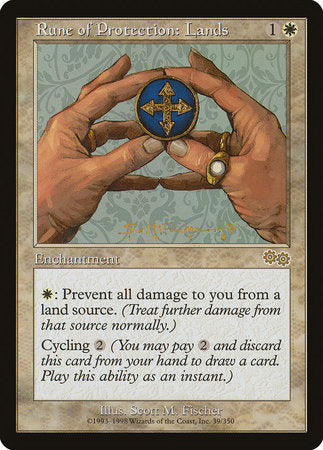 Rune of Protection: Lands [Urza's Saga] | Cracking-Singles