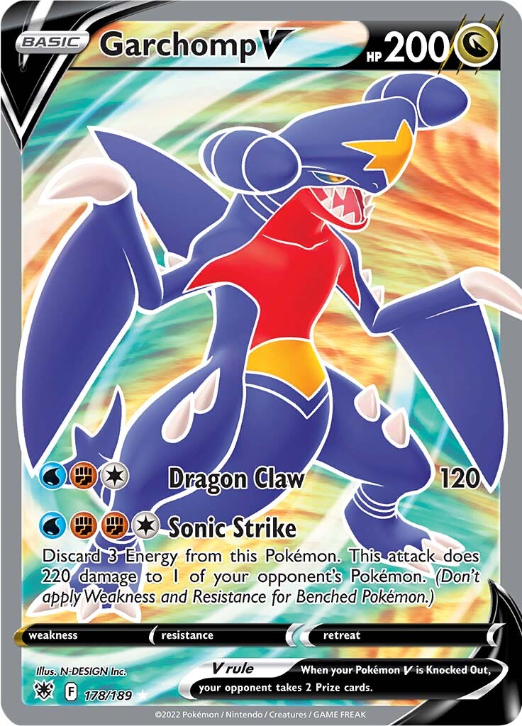 Garchomp V (178/189) [Sword & Shield: Astral Radiance] | Cracking-Singles