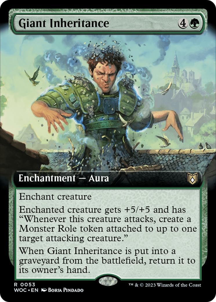 Giant Inheritance (Extended Art) [Wilds of Eldraine Commander] | Cracking-Singles