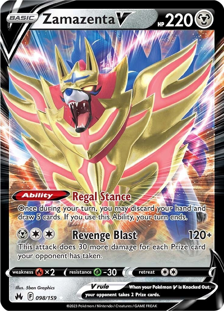 Zamazenta V (098/159) [Sword & Shield: Crown Zenith] | Cracking-Singles