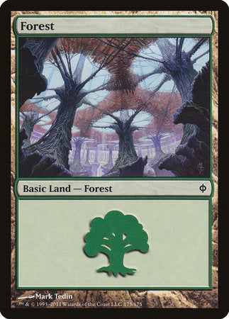 Forest (175) [New Phyrexia] | Cracking-Singles