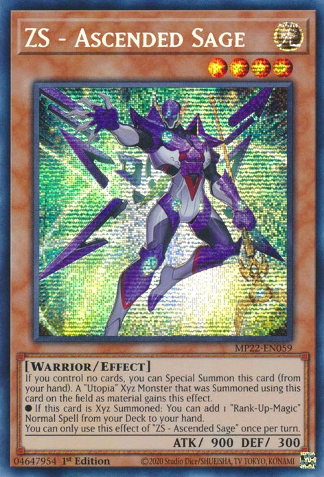 ZS - Ascended Sage [MP22-EN059] Prismatic Secret Rare | Cracking-Singles