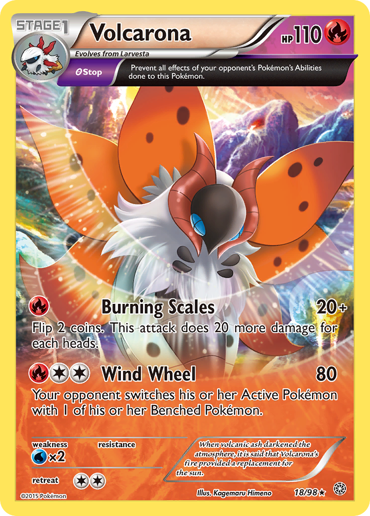 Volcarona (18/98) [XY: Ancient Origins] | Cracking-Singles