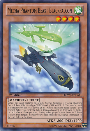 Mecha Phantom Beast Blackfalcon [BPW2-EN061] Common | Cracking-Singles