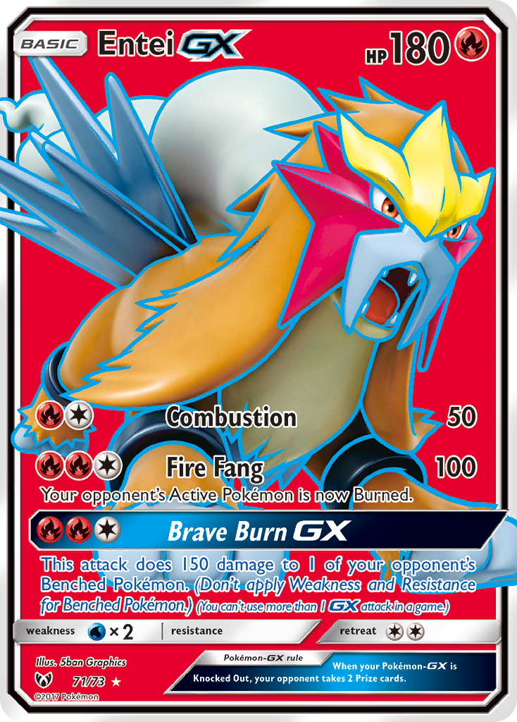 Entei GX (71/73) [Sun & Moon: Shining Legends] | Cracking-Singles