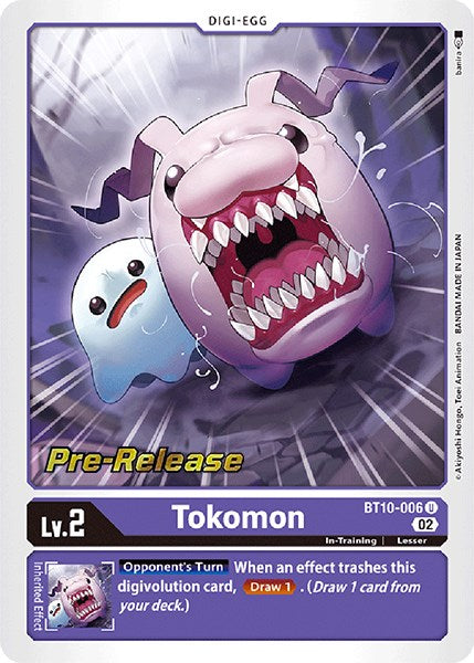 Tokomon [BT10-006] [Xros Encounter Pre-Release Cards] | Cracking-Singles